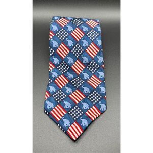 Republican Party Men’s Neck Tie by R M Style 100% Silk Vtg 1995